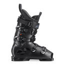 Der Nordica Dobermann 5 S (Stiff) Black Alpin-Skischuh verfügt über vier Schnallen, einen verstellbaren Power Strap und ein schlankes Seitenprofil mit dem Nordica-Logo - ideal für leistungsstarke Skifahrer, die einen steifen Schuh suchen.