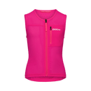 Die POC Sports pocito VPD Air VEST ist eine ärmellose, hellrosa Kinderweste mit Reißverschluss, Brusttasche, POCito-Logo, sportlichem Look und hohem Halsausschnitt - ideal als leichter Ski-Protektor für zuverlässigen Schutz.