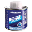 Eine 100-ml-Dose Holmenkol Syntec FF Cleaner mit weißer Kappe, blau-lila Design und Skifahrer-Illustration - fluorfrei und ideal für die Skipflege.