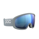 POC Fovea Mid Granite Grey – Seitenansicht mit reflektierender Clarity-Scheibe.
