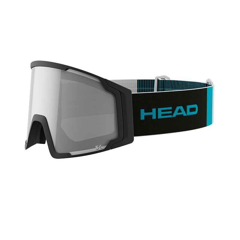 HEAD Neves Pro 5K Race Skibrille mit 5K-Glas fuer gestochen scharfe Sicht und hohen Tragekomfort im Skirennsport