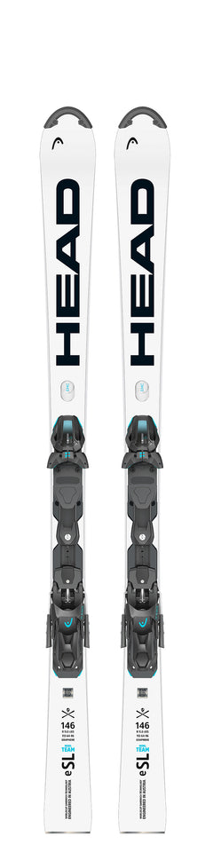 HEAD e.SL Team 146 cm Kinder Slalom Rennski mit Bindung fuer Nachwuchsathleten