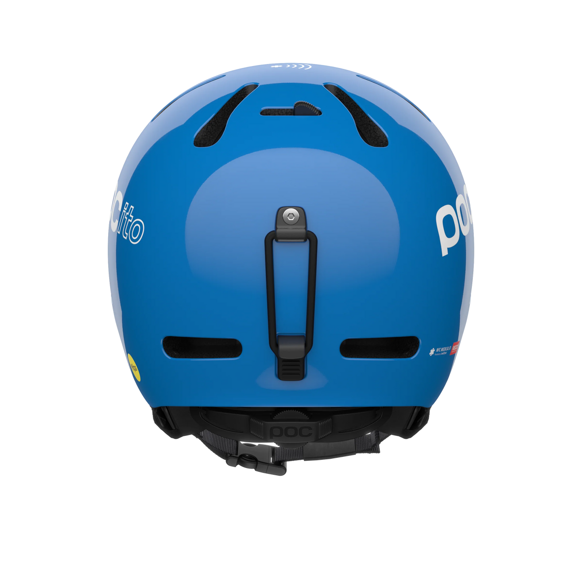 POC POCito Fornix MIPS Kinder-Skihelm in Fluorescent Blue – Produktansicht 4