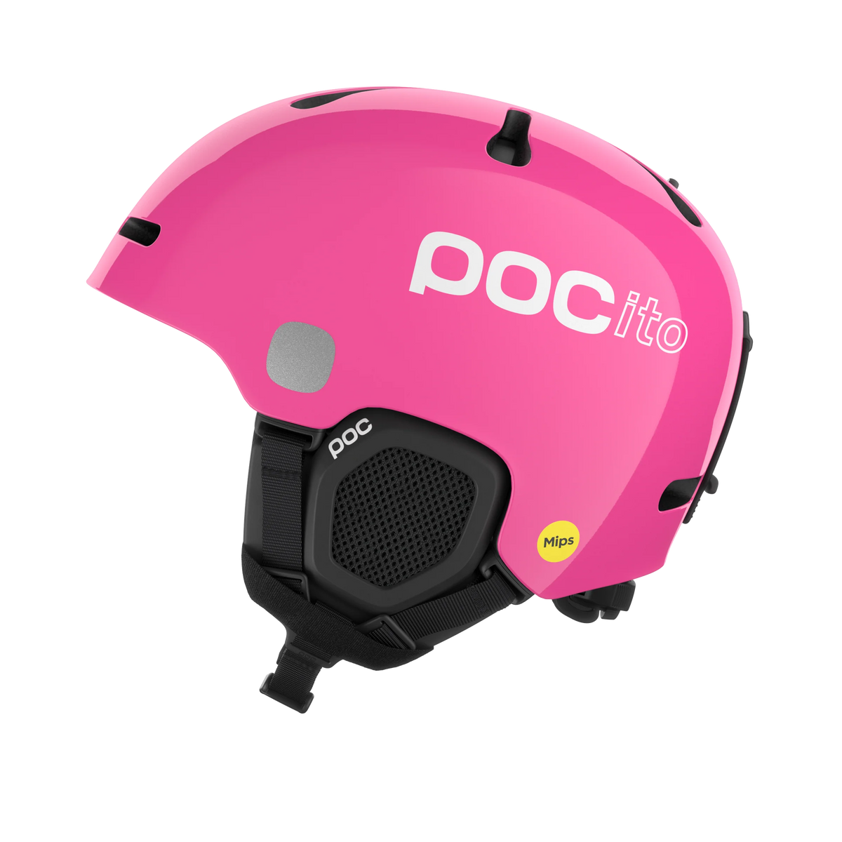 POC POCito Fornix MIPS Kinder-Skihelm in Fluorescent Pink – Produktansicht 1