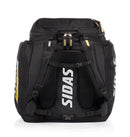 Sidas Race Bag 90L – Rückansicht des Skirucksacks mit gepolsterten, verstellbaren Schultergurten und Rückenpolsterung, ideal für komfortablen Transport schwerer Skiausrüstung im Wintersport.