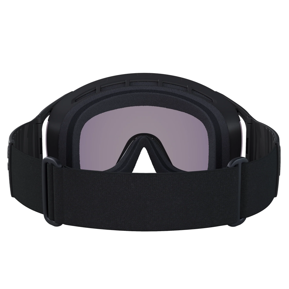 POC Zonula Uranium Black – Produktansicht 4 mit blauer Clarity-Scheibe.