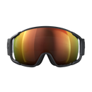 POC Zonula Uranium Black – Frontansicht mit orange reflektierender Clarity-Scheibe.