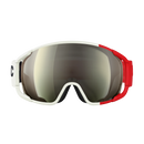 POC Zonula Rouge Blanc – Frontansicht mit reflektierender Clarity-Scheibe.