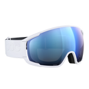 POC Zonula Hydrogen White – Seitenansicht mit Clarity-Scheibe und weißem Band.