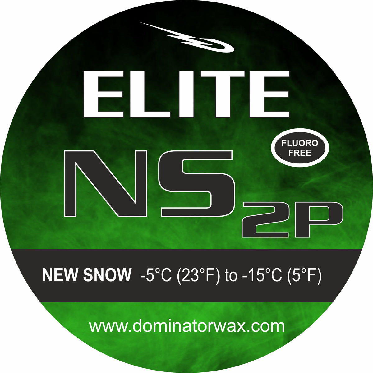 Dominator ELITE NS 2P Skiwachs – Fluorfrei, Hochleistungswachs für Neuschnee bei -5 °C bis -15 °C – Perfekt für sportliche Abfahrten