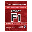 Dominator LEGACY F1 Fluor-Skiwachs für Neuschnee – Rennwachs mit hoher Performance bei -7°C bis -15°C – 100g Made in USA