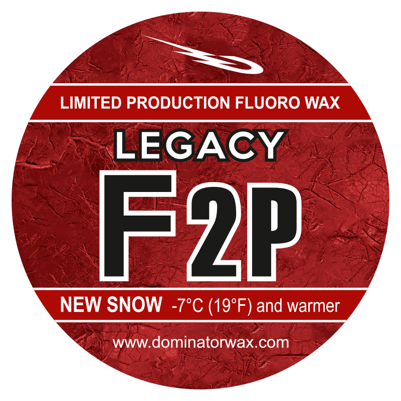 Dominator Legacy F2P Fluorwachs für Neuschnee – Hochleistungs-Skiwachs für Temperaturen ab -7°C, limitierte Edition