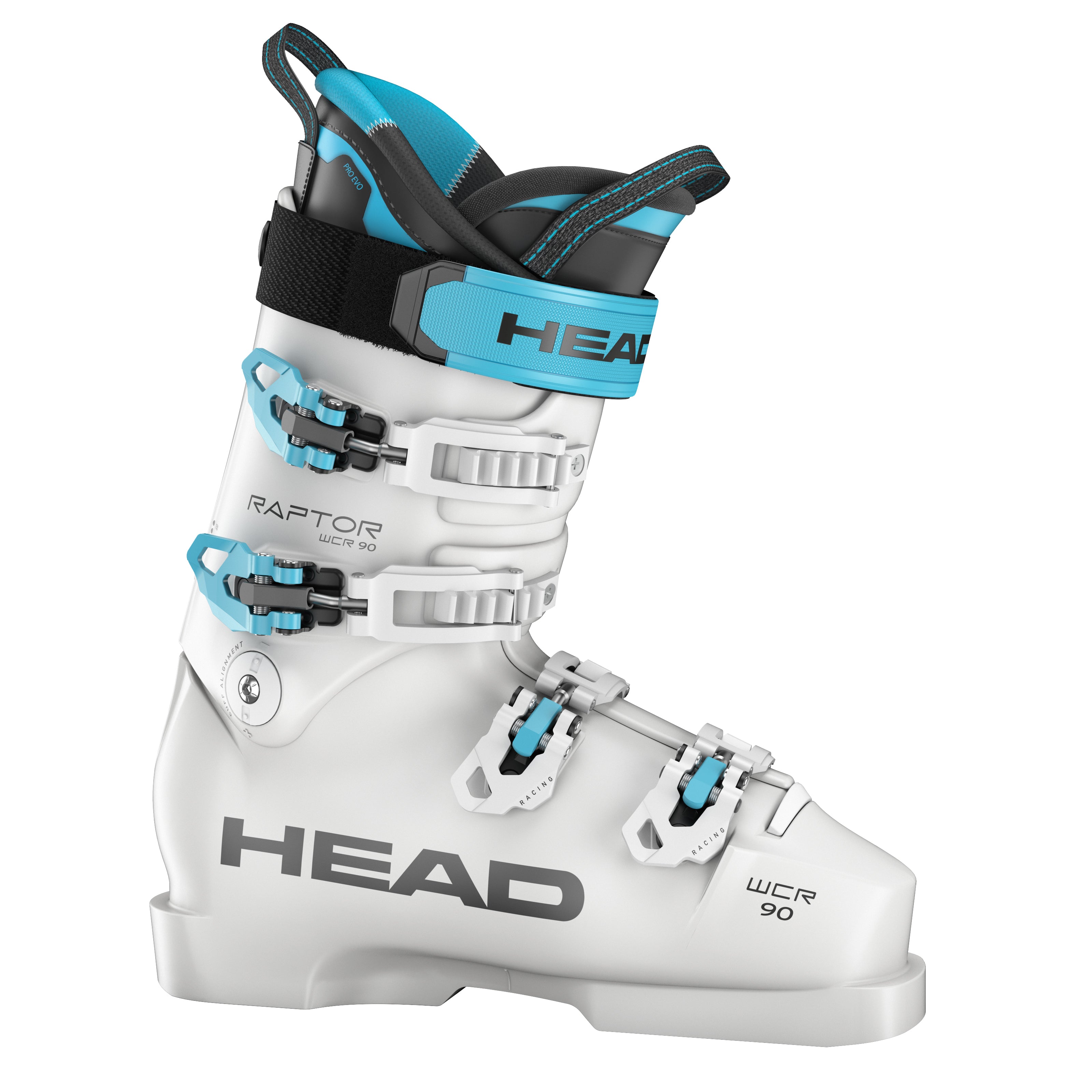 head raptor wcr 90 pv skischuh fuer renneinsatz mit praeziser passform stabiler schale und optimaler kraftuebertragung fuer sportliche skifahrer