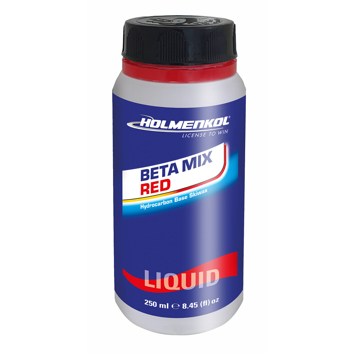 Holmenkol Beta Mix Red Liquid – Flüssigwachs für Ski und Snowboards, ideal bei mittleren Temperaturen für langanhaltende Gleitfähigkeit.