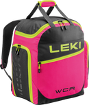 LEKI WCR Skirucksack Pink-Schwarz – kompakter und funktionaler Skirucksack für Rennläufer, mit intelligenten Fächern für Schuhe, Helm und Zubehör, ideal für den alpinen Skisport