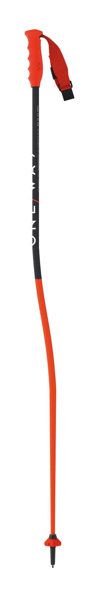 Der One Way RD GS Junior Skistock von One Way kommt in Rot und Schwarz mit einem Ergo Grip Pro, verstellbarer Handschlaufe, Alu 7075 gebogenem Schaft und einem kleinen Korb für präzise Kontrolle auf der Piste.