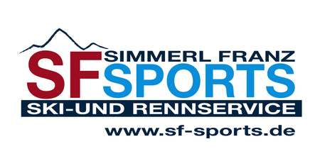 SF Sports Logo – Simmerl Franz Ski- und Rennservice Logo mit Webadresse www.sf-sports.de – professioneller Wintersport- und Skiservice Anbieter