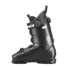 Der Nordica DOBERMANN 5 RD-93 STIFF 2026/2027 ist ein schwarzer Rennschuh mit drei Frontschnallen, Power Strap, mattem Finish, Wolfslogo, sichtbaren Einstellrädern, seitlichem Branding und strukturierten Details.