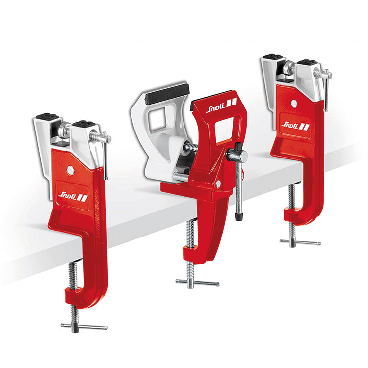 Snoli Skispanner Set für Skiservice – stabile Werkbank-Spanner zur sicheren Fixierung von Ski beim Schleifen, Wachsen oder Reparieren, ideal für Hobby- und Profiservice