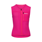 Die POC Sports pocito VPD Air VEST ist eine ärmellose, hellrosa Kinderweste mit Reißverschluss, Brusttasche, POCito-Logo, sportlichem Look und hohem Halsausschnitt - ideal als leichter Ski-Protektor für zuverlässigen Schutz.