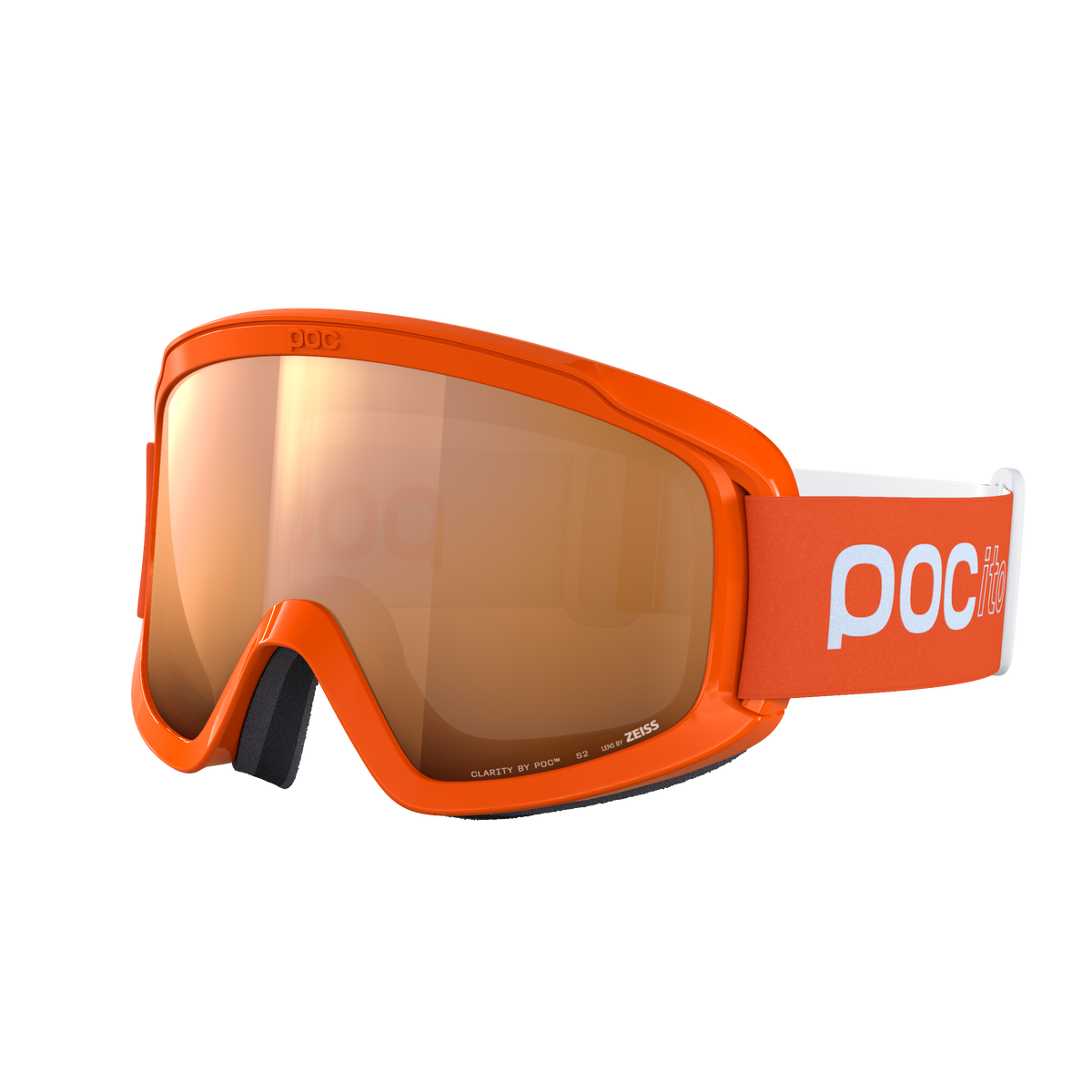 Die POC Sports POCito Opsin Kinder-Skibrille verfügt über eine reflektierende Scheibe, ein weißes Band mit POC-Logo, ein schlankes Design und einen bequemen, gepolsterten Schaumstoff - ideal für junge Skifahrer, die Stil und Schutz suchen.