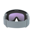 Eine POC Sports POC Fovea Schwimmbrille mit Clarity-Gläsern, hellgrauem Band und lila getönten Gläsern, von hinten mit dem Band nach vorne gezeigt.