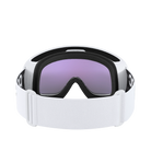 Die POC Sports POC Fovea Mid Skibrille hat ein schwarz-weißes, verstellbares Band, eine lila getönte Toric-Scheibe mit Clarity-Technologie und ist von vorne auf einem schlichten weißen Hintergrund abgebildet.