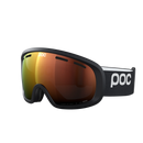 POC Fovea Mid Uranium Black – Skibrille mit orange getönter torischer Scheibe.