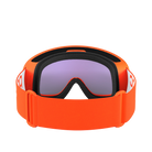 POC Fovea Mid Zink Orange – Rückansicht mit Band und Clarity-Scheibe.