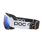 POC Fovea Mid Race Marco Odermatt Ed. – Skibrille mit blau reflektierender Scheibe und Race-Design.