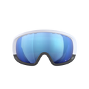 POC Fovea Mid Race Marco Odermatt Ed. – Frontansicht mit reflektierender blauer Scheibe.
