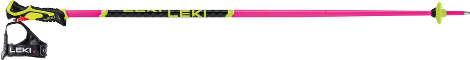 Der LEKI WCR Lite SL Pink ist ein leichter Slalom-Skistock von Leki mit gelb-schwarzem Griff, verstellbarer Schlaufe und gelbem Korb - ideal für schnelle Schwünge bei Slalom Skistöcken und Rennsport Skifahren.