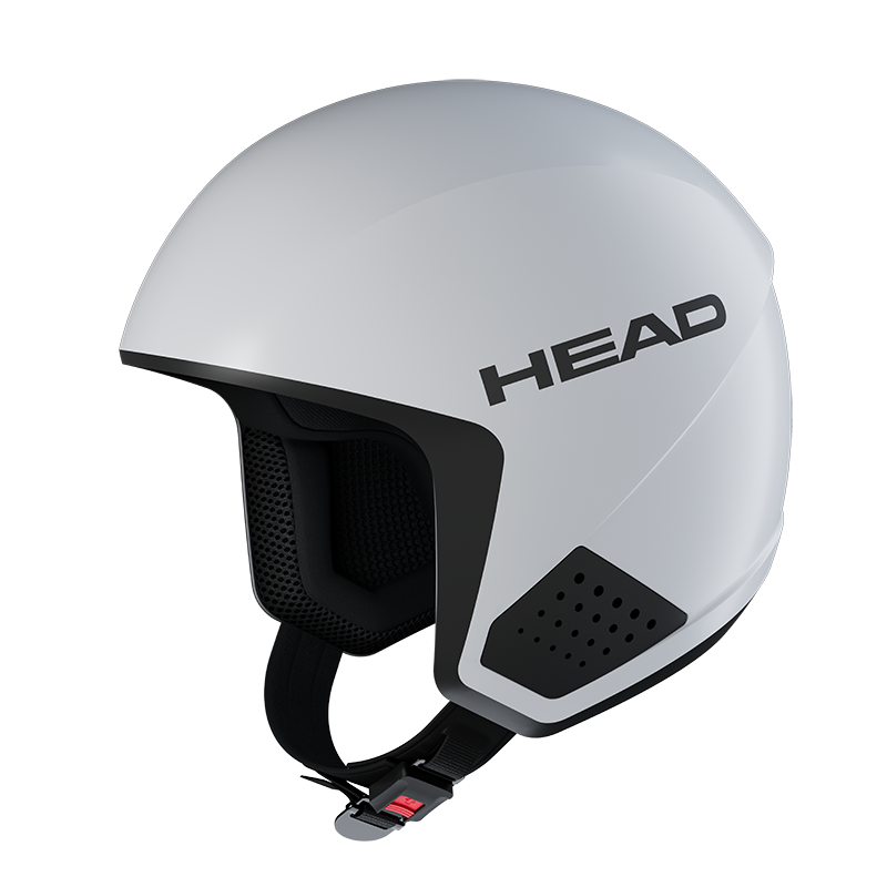 HEAD Downforce Skihelm in Weiss ohne Visier fuer maximale Sicherheit und Aerodynamik im Rennsport
