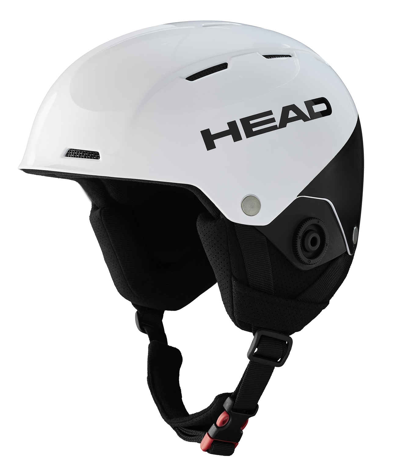Head Team SL Ski Helmet in weiss mit abnehmbarem Kinnschutz, aerodynamischem Design und optimaler Belueftung – ideal fuer technische Disziplinen
