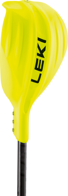 Gelber Leki Cobra Schlagschutz zur Montage am Slalomstock – optimaler Aufprallschutz für Rennläufer im alpinen Skisport