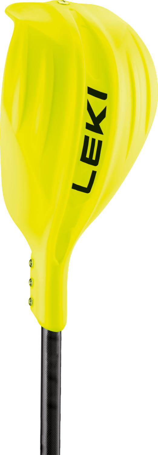 Gelber Leki Cobra Schlagschutz zur Montage am Slalomstock – optimaler Aufprallschutz für Rennläufer im alpinen Skisport