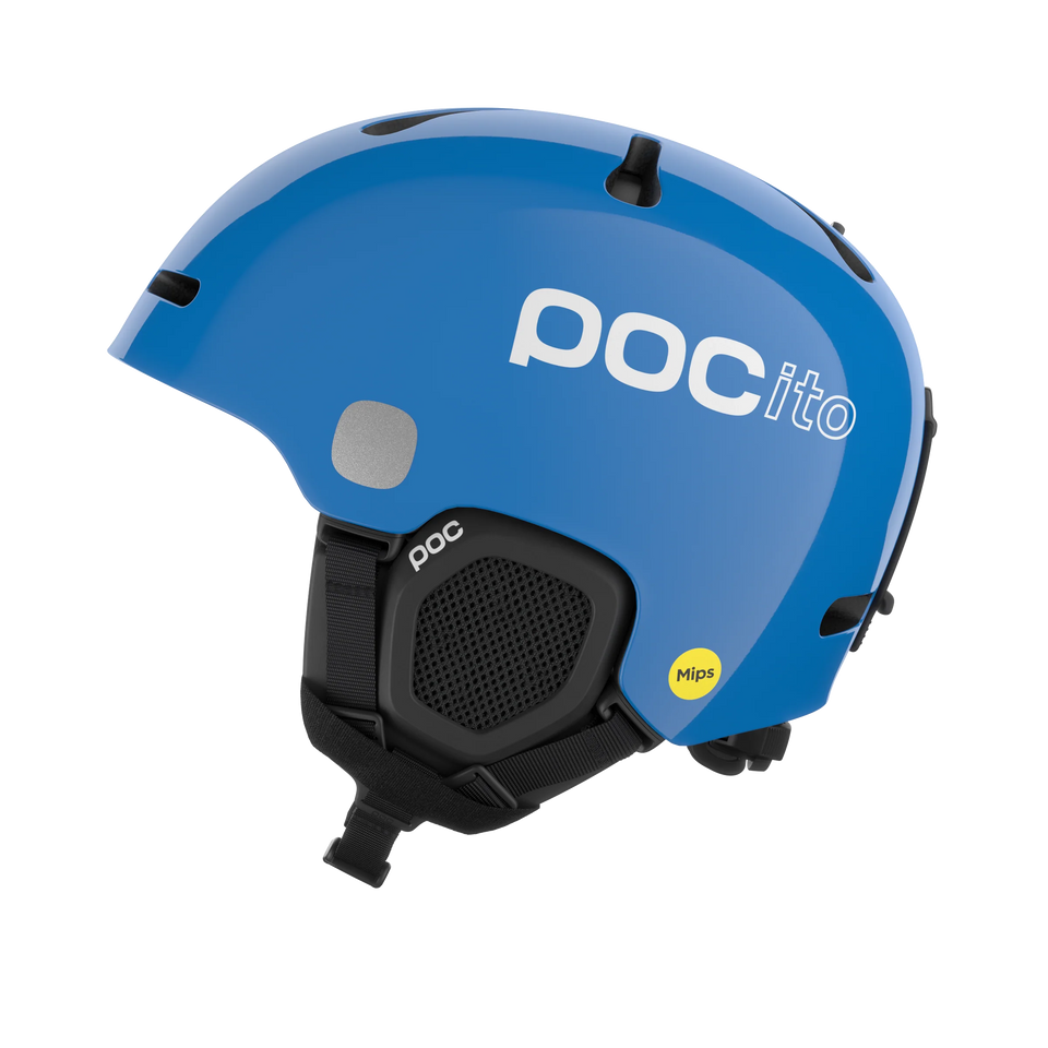 POC POCito Fornix MIPS Kinder-Skihelm in Fluorescent Blue – Produktansicht 1