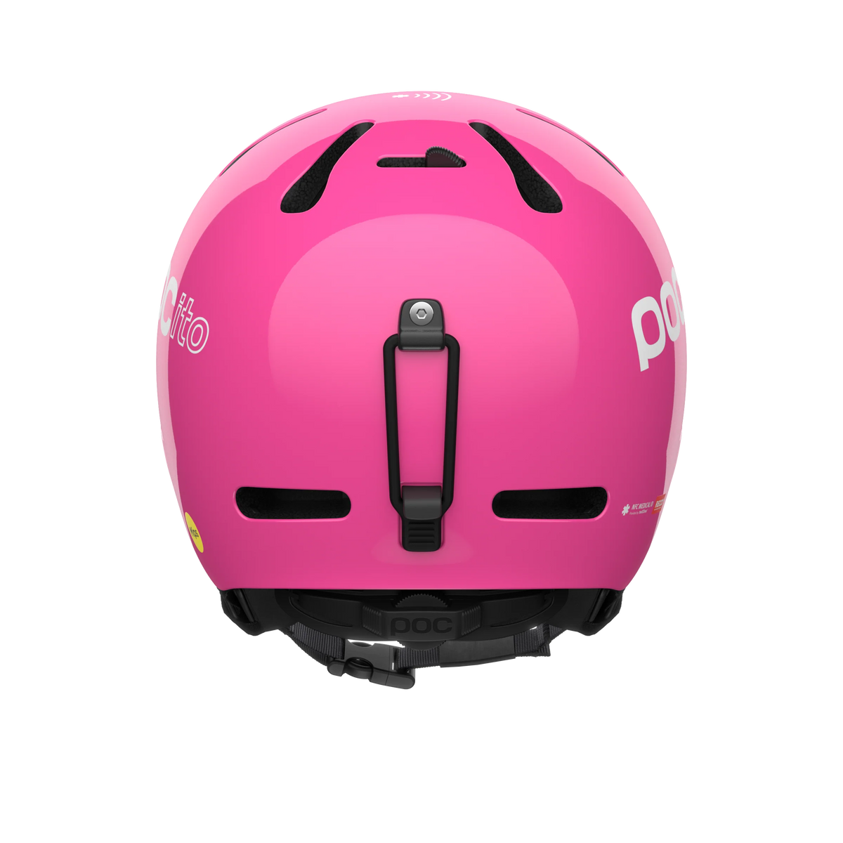 POC POCito Fornix MIPS Kinder-Skihelm in Fluorescent Pink – Produktansicht 4