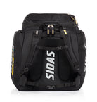 Sidas Race Bag 90L – Rückansicht des Skirucksacks mit gepolsterten, verstellbaren Schultergurten und Rückenpolsterung, ideal für komfortablen Transport schwerer Skiausrüstung im Wintersport.
