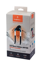 Verpackung des Therm-ic antibakteriellen Schuhtrockners für Stiefel und Schuhe – effektive Trocknung mit Warmluft und UV-Technologie zur Bakterienreduktion und Geruchsbeseitigung.