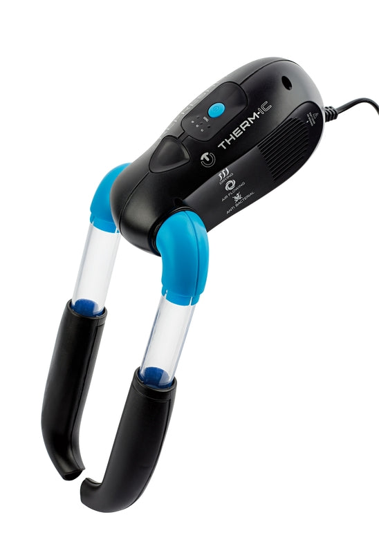 Elektrischer Therm-ic Schuhtrockner mit UV-Desinfektion und ausziehbaren Trocknungsarmen – ideal zum schnellen Trocknen von feuchten Schuhen, Stiefeln und Sportschuhen.