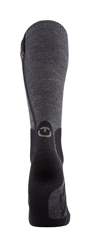Der Thermic S.E.T. Comfort Ultra warm Heizsocken hier von hinten zu sehen, bietet den ultimativen Comfort an kalten Tagen 