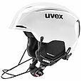 Der Uvex Resolution SL weiß 2026/2027 von Uvex verfügt über schwarze Polsterung, Ohrenschützer und einen verstellbaren Kinnriemen - ideal als Slalomhelm oder Skihelm für sportliche Fahrer.