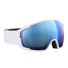 POC Zonula Hydrogen White – Seitenansicht mit Clarity-Scheibe und weißem Band.