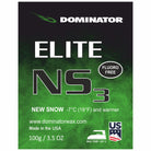 Dominator ELITE NS 3 Skiwachs – Fluorfrei, für Neuschnee bei -7 °C und wärmer – Profi-Wachs für Skifahrer und Snowboarder