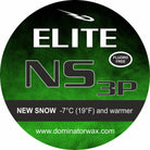 Dominator ELITE NS 3P Skiwachs – Fluorfrei, Rennwachs für Neuschnee bei -7 °C und wärmer – Ideal für hohe Geschwindigkeiten im Wettkampf