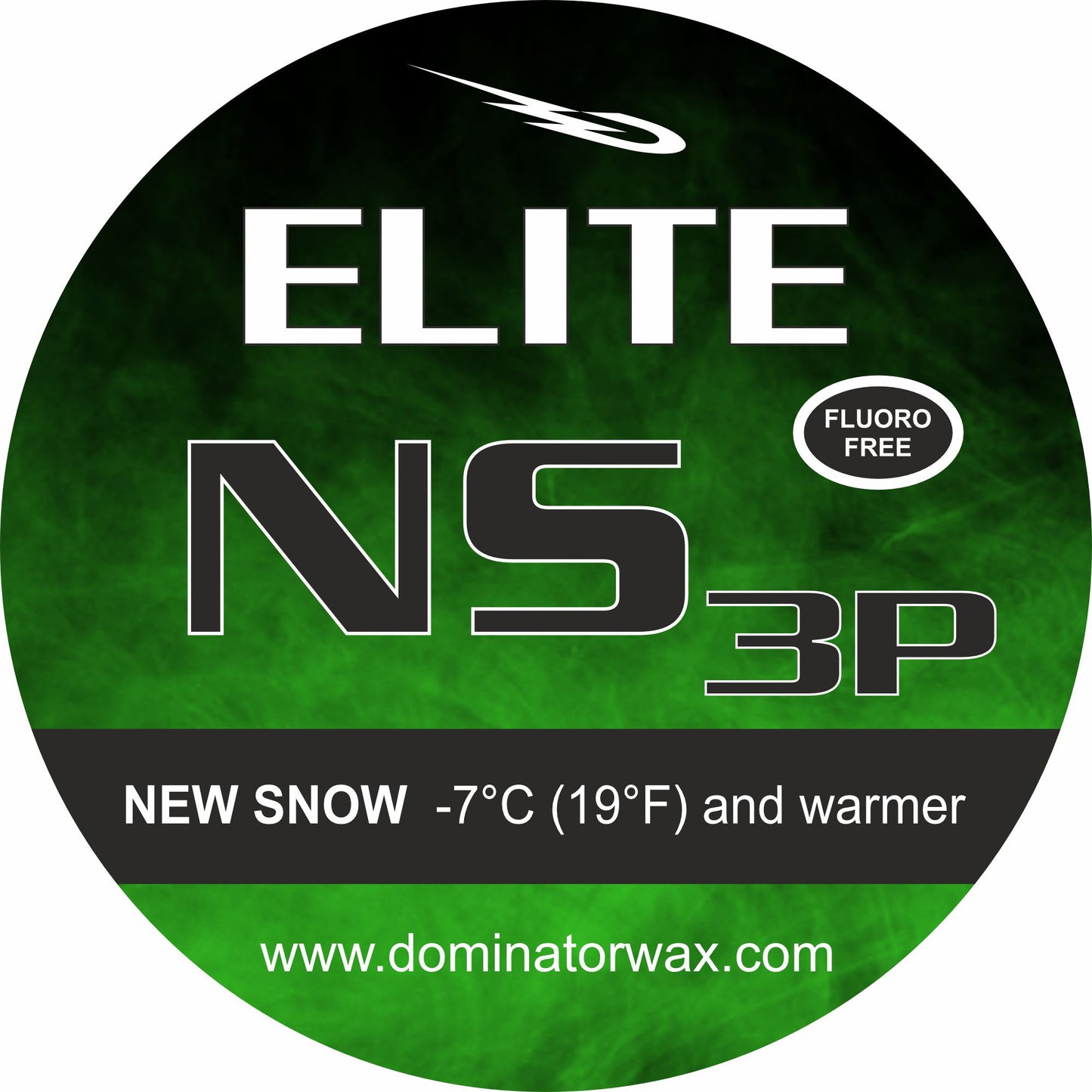Dominator ELITE NS 3P Skiwachs – Fluorfrei, Rennwachs für Neuschnee bei -7 °C und wärmer – Ideal für hohe Geschwindigkeiten im Wettkampf