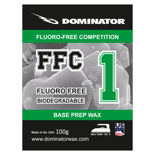 Dominator FFC 1 Base Prep Wachs – fluorfrei, biologisch abbaubares Ski-Grundwachs für optimale Skipräparation