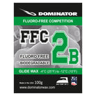 DOMINATOR FFC 2B Gleitwachs – fluorfreies, biologisch abbaubares Skiwachs für Rennsport und Training bei -4°C bis -12°C – 100g Made in USA