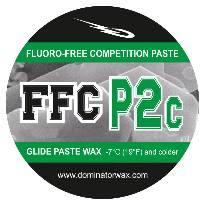 Dominator FFC P2c fluorfrei Gleitwachs für Skirennen – Wettkampfwachs in Pastenform – für Temperaturen ab -7 °C – fluorfreies Skiwachs für Höchstleistung